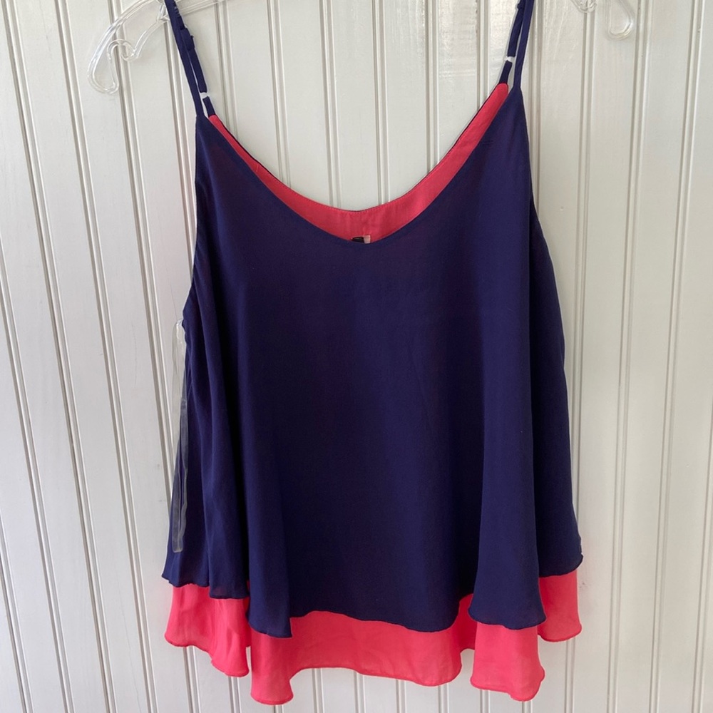 B Jewel NWT Layered Adjustable Spaghetti Strap Top